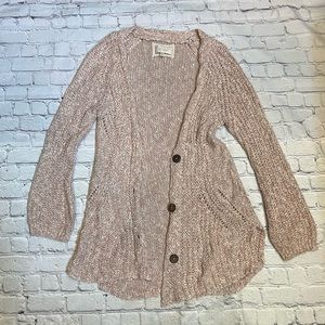 Pink Angel of the North cardigan